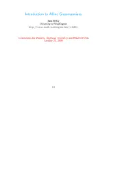 Introduction to Affine Grassmannians