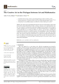 The Creative Act in the Dialogue Between Art and Mathematics