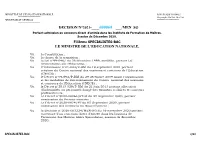 Decision-Concour-IFM-2020 – SPECIALISTE-BAC