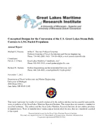 Tab 4 Conversion of the U.S-Great Lakes Steamships to LNG, Dr. Michael Parsons