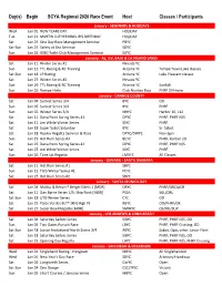 Begin SCYA Regional 2020 Race Event Host Classes / Participants