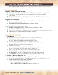 Grade Eight Art Alignment and Resources