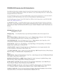 PIPEDREAMS Programs, June 2021 Spring Quarter