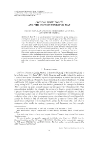 Conical Limit Points and the Cannon-Thurston Map