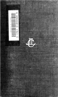 Letters. with an English Translation by Roy J. Deferrari