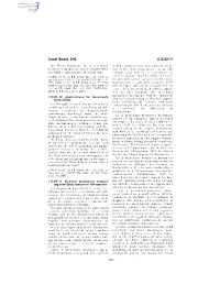 Coast Guard, DHS § 12.02–11