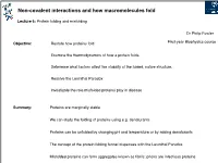 Non-Covalent Interactions and How Macromolecules Fold