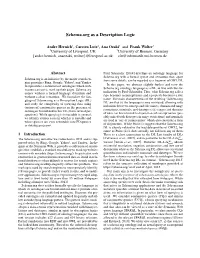 Schema.Org As a Description Logic