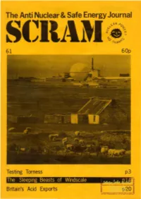 Testing Torness Britain's Acid Exports