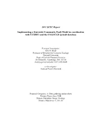 2011 SCEC Report Implementing a Statewide Community Fault Model in Coordination with UCERF3 and the USGS/CGS Q-Fault Database