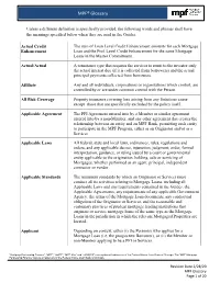MPF® Glossary