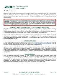 Plat Application