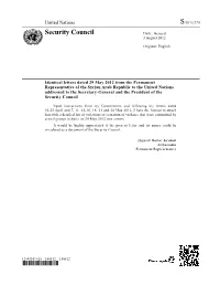 Security Council Distr.: General 3 August 2012