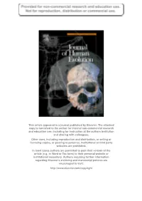 This Article Appeared in a Journal Published by Elsevier. the Attached