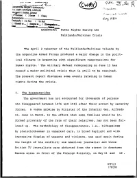 Caused a Major Political Crisis That Is Still to Be Resolved. the Present Report Discusses Some Events Relating to Human Rights During the Crisis