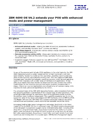 IBM 4690 OS V6.2 Extends Your POS with Enhanced Mode and Power Management
