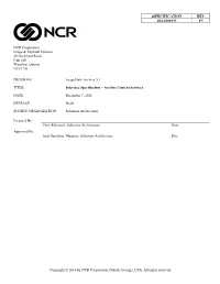 Interface Specification – Archive Content Services