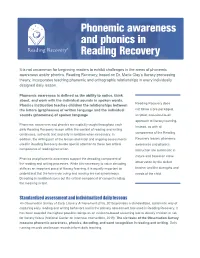 Phonemic Awareness and Phonics in Reading Recovery