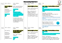 Home Learning Tasks Year 6