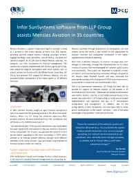 Infor Sunsystems Software from LLP Group Assists Menzies Aviation In