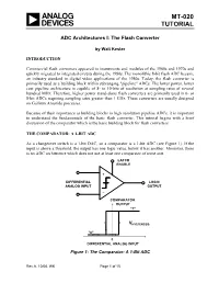 MT-020: ADC Architectures I: the Flash Converter