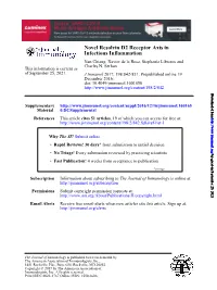 Novel Resolvin D2 Receptor Axis in Infectious Inflammation Nan Chiang, Xavier De La Rosa, Stephania Libreros and Charles N