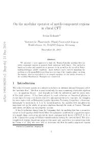 On the Modular Operator of Mutli-Component Regions in Chiral