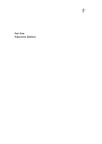 Part One Expression Systems