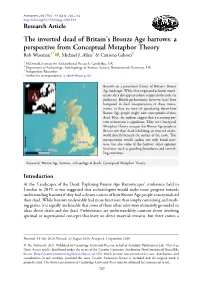 The Inverted Dead of Britain's Bronze Age Barrows: a Perspective From
