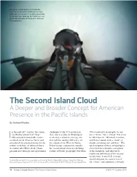 The Second Island Cloud a Deeper and Broader Concept for American Presence in the Pacific Islands