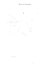 Theory of Computation Final Exam