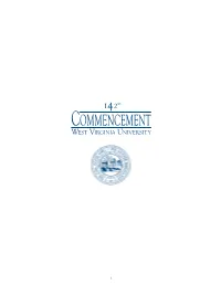 WVU Commencement Program