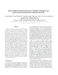 Affectiva-MIT Facial Expression Dataset (AM-FED): Naturalistic and Spontaneous Facial Expressions Collected In-The-Wild