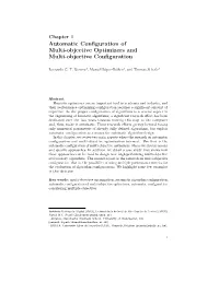 Automatic Configuration of Multi-Objective Optimizers and Multi-Objective Configuration