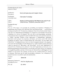 Bachelor Thesis of Liu (2017) [18]