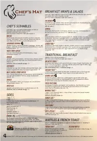 Breakfast Menu