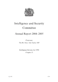 ISC Annual Report 2004-2005