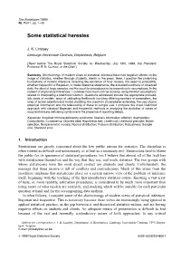 Some Statistical Heresies