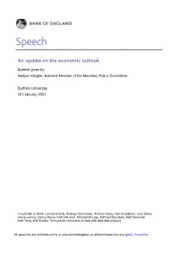 Speech Given by Gertjan Vlieghe at the Durham University on Monday