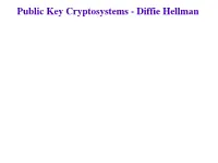Diffie-Hellman Key Exchange