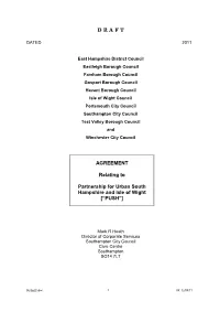 DRAFT AGREEMENT Relating To