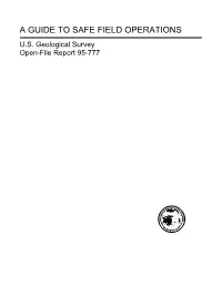 A Guide to Safe Field Operations U.S