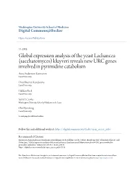 Global Expression Analysis of the Yeast Lachancea