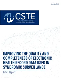 Improving the Quality and Completeness Of