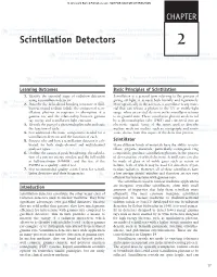 Scintillation Detectors 2