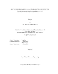 The Influence of Vertical Location on Hydraulic Fracture Conductivity In