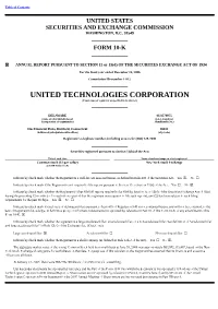 UNITED TECHNOLOGIES CORPORATION (Exact Name of Registrant As Specified in Its Charter)