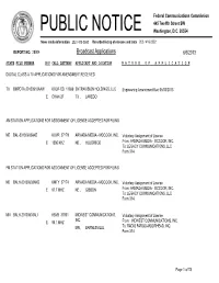 Broadcast Applications 6/6/2013