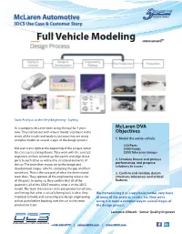 Full Vehicle Modeling