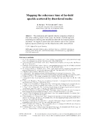 Mapping the Coherence Time of Far-Field Speckle Scattered By